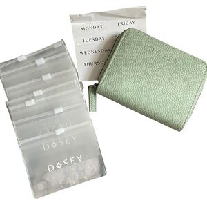 Dosey Wellness Wallet with 8 Pill Organizer Inserts